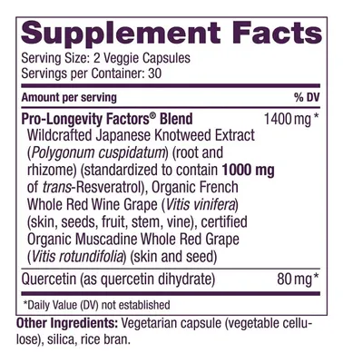 Salud y Equipamiento Médico - Resveratrol 1000mg 60caps - Unidad - Unidad A $7815 3