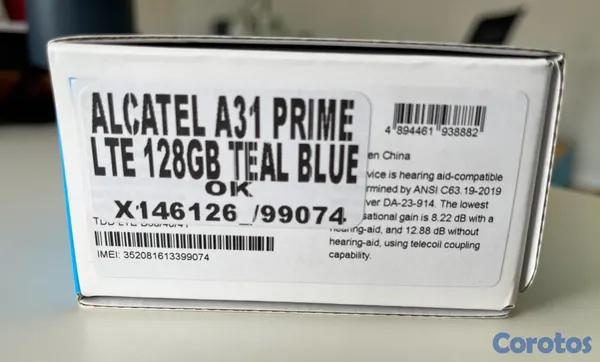 celulares y tabletas - Alcatel A31 Prime LTE 128 GB 6