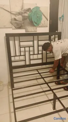 muebles y colchones - Camas de hierros 
5 años de garantía  6