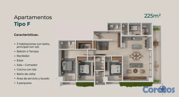 apartamentos - Apartamentos de lujo en Los Cacicazgos, Santo Domingo 9
