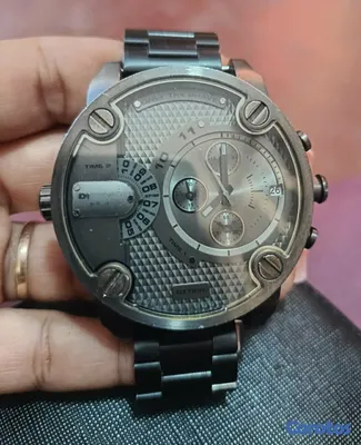 joyas, relojes y accesorios - Reloj  Diesel Little Daddy DZ7259 caja  y correa de acero Inoxidable cronografo 2