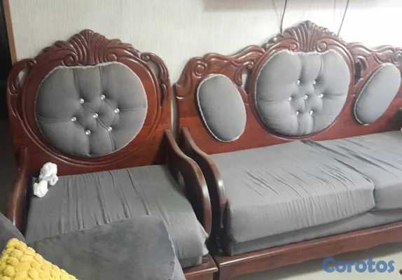muebles y colchones - juego de sala de caoba muebles  5
