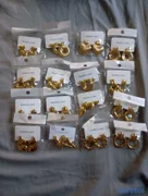 joyas, relojes y accesorios - Arete De Acero Inoxidable De Mujer