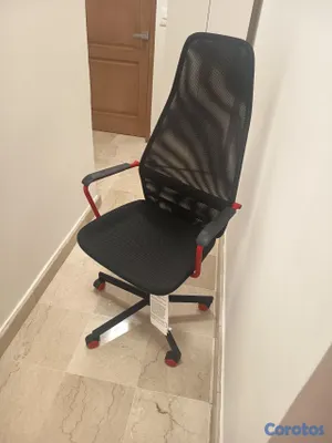 muebles y colchones - Silla Ergonómica IKEA Matchspel (Negro/Rojo) – Nueva / Recién Comprada 2