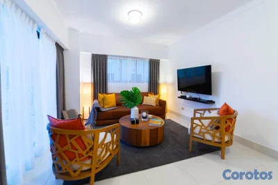 Apartamento amueblado en alquiler en Evaristo Morales, Santo Domingo