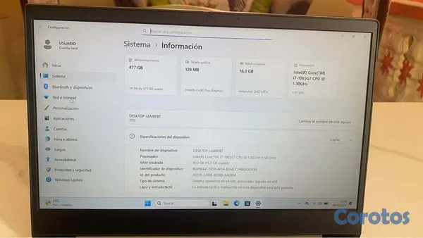 computadoras y laptops - Lenovo ThinkBook 14 | i7 10.ª Gen | 16GB RAM | 512 5