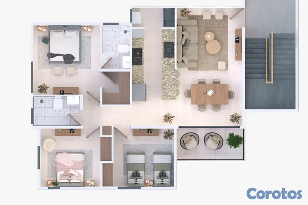 apartamentos - Apartamento en venta en Andares Residence, Jardines Del Norte, Santiago 5