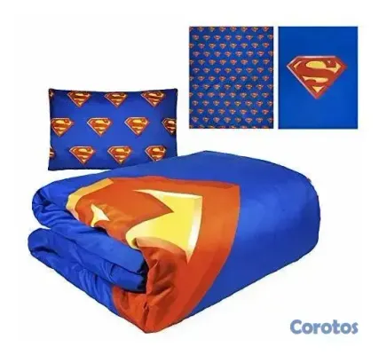 decoración y accesorios - Juego de Edredón y Funda de Almohada Superman (Tam 5