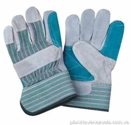 herramientas, jardines y exterior - Guantes de Carnaza Seguridad Industrial de Bolitas Algodon Variedad de Modelos 3