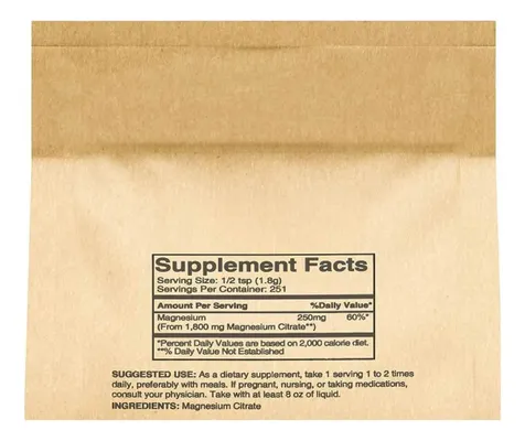 Salud y Equipamiento Médico - Citrato Magnesio 453g Pure Orig - G A $4 - G A $485 2