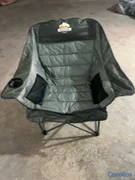 muebles y colchones - silla de camping plegable sobredimensionada acolchada 