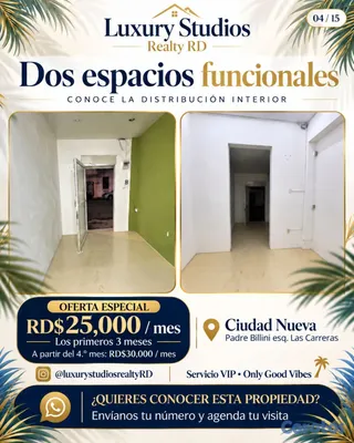 oficinas y locales comerciales - Local Comercial a pocos pasos de la Zona Colonial en el centro de la Ciudad  2