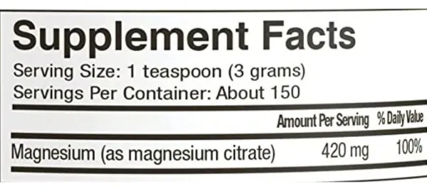 Salud y Equipamiento Médico - Magnesio Polvo 420 Mg Freeda 2