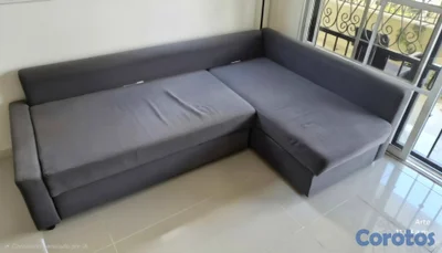 Vendo sofa cama color azul oscuro