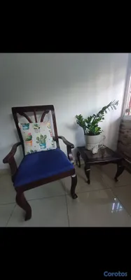 muebles y colchones - Juego de butacas de caoba con mesa de centro  7