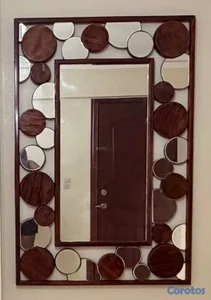 VENTA DE ESPEJO CON MADERA EN CAOBA RD$25,000
