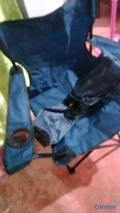 sillas camping plegables con porta vasos 
