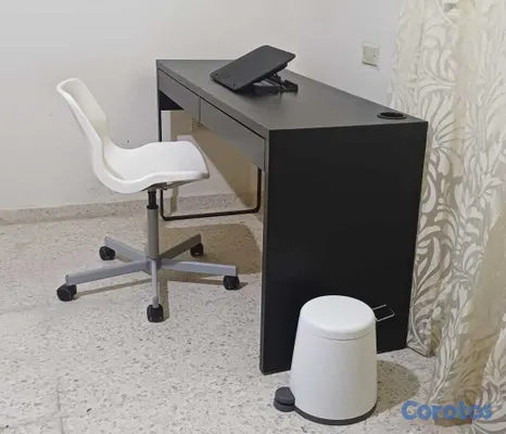 muebles y colchones - Combo Escritorio Micke Ikea + Silla Snille IKEA  + Base Enfriadora + Zafacón. 12