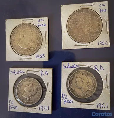hobby y coleccion - Monedas RD Plata 3