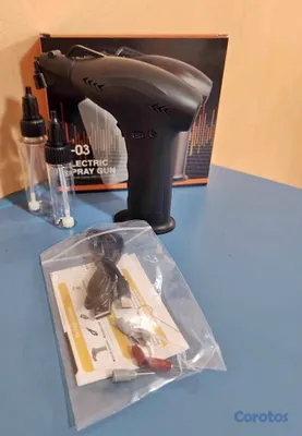 salud y belleza - Aerografo PC-03. ANTI OBSTRUCCIÓN NO SE TAPA. BARBERO. SALON DE BELLEZA. PINTURA 2
