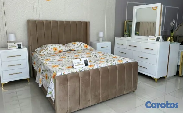 muebles y colchones - Hermoso juegos de habitación en varios colores  2