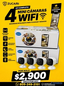 4 mini cámaras 