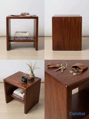muebles y colchones - 🪵 Mesa de Noche / Auxiliar en Caoba Centenaria Pes 9