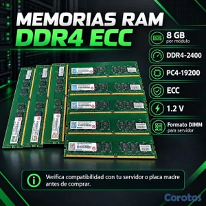 memorias para servidores DDR4 8GB 