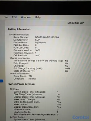 computadoras y laptops - MacBook Air i5 500GB 3