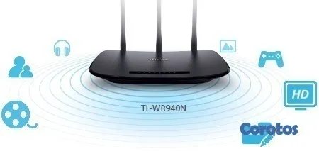 otros electronicos - ROUTER WIRELESS TP-LINK TL-WR940N, 2.4GHZ/450MBPS, 1 PUERTO WAN + 4 PUERTOS LAN 3