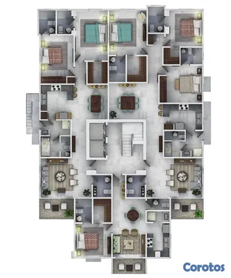 apartamentos - apartamentos de 1 2y 3 habitaciones en evaristo morales  6