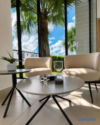 apartamentos - Ventura Golf, Vista Cana: 110 m² amueblados con terraza privada 4